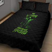 You My Friend Should Have Been Swallowed Halloween Quilt Bed Set - Wonder Print Shop