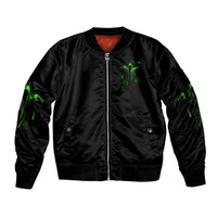 You My Friend Should Have Been Swallowed Halloween Sleeve Zip Bomber Jacket - Wonder Print Shop