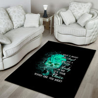I Hold A Beast An Angel Crazy Lady In Me Area Rug - Wonder Print Shop