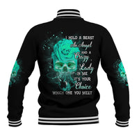 I Hold A Beast An Angel Crazy Lady In Me Baseball Jacket - Wonder Print Shop