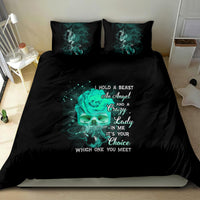 I Hold A Beast An Angel Crazy Lady In Me Bedding Set - Wonder Print Shop