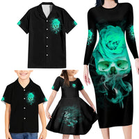 I Hold A Beast An Angel Crazy Lady In Me Family Matching Long Sleeve Bodycon Dress and Hawaiian Shirt - Wonder Print Shop