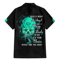 I Hold A Beast An Angel Crazy Lady In Me Family Matching Mermaid Dress and Hawaiian Shirt - Wonder Print Shop