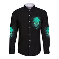 I Hold A Beast An Angel Crazy Lady In Me Long Sleeve Button Shirt - Wonder Print Shop