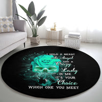 i-hold-a-beast-an-angel-crazy-lady-in-me-round-carpet