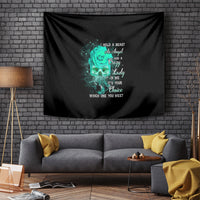 I Hold A Beast An Angel Crazy Lady In Me Tapestry - Wonder Print Shop