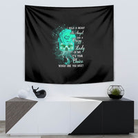 I Hold A Beast An Angel Crazy Lady In Me Tapestry - Wonder Print Shop