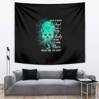 I Hold A Beast An Angel Crazy Lady In Me Tapestry - Wonder Print Shop