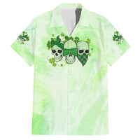 Stuck Between Idk Idc And Idgaf Rose Skull Patrick's Day Family Matching Off Shoulder Maxi Dress and Hawaiian Shirt - Wonder Print Shop