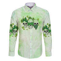 Stuck Between Idk Idc And Idgaf Rose Skull Patrick's Day Family Matching Puletasi Dress and Hawaiian Shirt - Wonder Print Shop