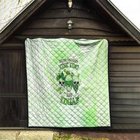 Stuck Between Idk Idc And Idgaf Rose Skull Patrick's Day Quilt - Wonder Print Shop