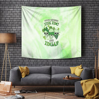 Stuck Between Idk Idc And Idgaf Rose Skull Patrick's Day Tapestry - Wonder Print Shop