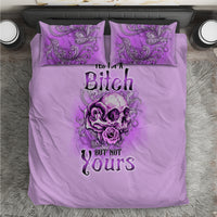 Yes I'm A B But Not Yours Purple Bedding Set - Wonder Print Shop
