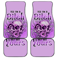 Yes I'm A B But Not Yours Purple Car Mats - Wonder Print Shop