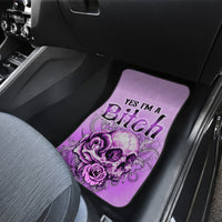 Yes I'm A B But Not Yours Purple Car Mats - Wonder Print Shop
