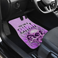 Yes I'm A B But Not Yours Purple Car Mats - Wonder Print Shop