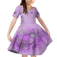 Yes I'm A B But Not Yours Purple Family Matching Mermaid Dress and Hawaiian Shirt - Wonder Print Shop