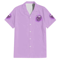 Yes I'm A B But Not Yours Purple Family Matching Puletasi Dress and Hawaiian Shirt - Wonder Print Shop