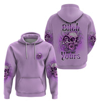 Yes I'm A B But Not Yours Purple Hoodie - Wonder Print Shop