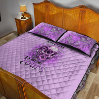 Yes I'm A B But Not Yours Purple Quilt Bed Set - Wonder Print Shop