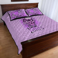 Yes I'm A B But Not Yours Purple Quilt Bed Set - Wonder Print Shop