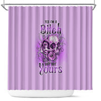 yes-im-a-b-but-not-yours-purple-shower-curtain