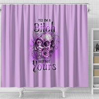 yes-im-a-b-but-not-yours-purple-shower-curtain