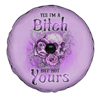 Yes I'm A B But Not Yours Purple Spare Tire Cover - Wonder Print Shop