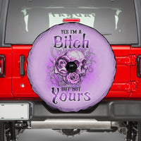 Yes I'm A B But Not Yours Purple Spare Tire Cover - Wonder Print Shop