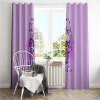 Yes I'm A B But Not Yours Purple Window Curtain - Wonder Print Shop