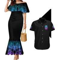 I Am Who I Am Your Approval Isn't Needed Couples Matching Mermaid Dress and Hawaiian Shirt - Wonder Print Shop