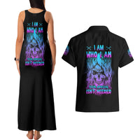 I Am Who I Am Your Approval Isn't Needed Couples Matching Tank Maxi Dress and Hawaiian Shirt - Wonder Print Shop
