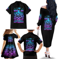 I Am Who I Am Your Approval Isn't Needed Family Matching Off Shoulder Long Sleeve Dress and Hawaiian Shirt - Wonder Print Shop