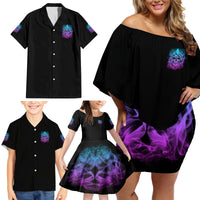I Am Who I Am Your Approval Isn't Needed Family Matching Off Shoulder Short Dress and Hawaiian Shirt - Wonder Print Shop