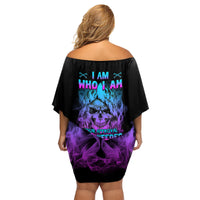 I Am Who I Am Your Approval Isn't Needed Family Matching Off Shoulder Short Dress and Hawaiian Shirt - Wonder Print Shop