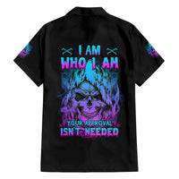 I Am Who I Am Your Approval Isn't Needed Family Matching Tank Maxi Dress and Hawaiian Shirt - Wonder Print Shop