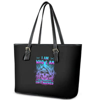 I Am Who I Am Your Approval Isn't Needed Leather Tote Bag - Wonder Print Shop