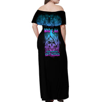 I Am Who I Am Your Approval Isn't Needed Off Shoulder Maxi Dress - Wonder Print Shop