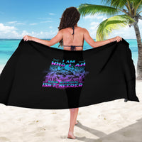 I Am Who I Am Your Approval Isn't Needed Sarong - Wonder Print Shop