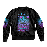 I Am Who I Am Your Approval Isn't Needed Sleeve Zip Bomber Jacket - Wonder Print Shop