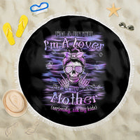 I'm A B I'm A Lover I'm A Crazy Mother Beach Blanket - Wonder Print Shop