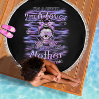 I'm A B I'm A Lover I'm A Crazy Mother Beach Blanket - Wonder Print Shop