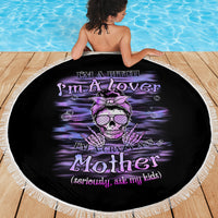 I'm A B I'm A Lover I'm A Crazy Mother Beach Blanket - Wonder Print Shop