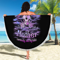 I'm A B I'm A Lover I'm A Crazy Mother Beach Blanket - Wonder Print Shop
