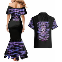I'm A B I'm A Lover I'm A Crazy Mother Couples Matching Mermaid Dress and Hawaiian Shirt - Wonder Print Shop