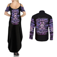 I'm A B I'm A Lover I'm A Crazy Mother Couples Matching Summer Maxi Dress and Long Sleeve Button Shirt - Wonder Print Shop