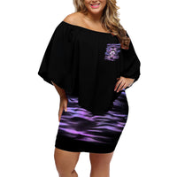 I'm A B I'm A Lover I'm A Crazy Mother Family Matching Off Shoulder Short Dress and Hawaiian Shirt - Wonder Print Shop