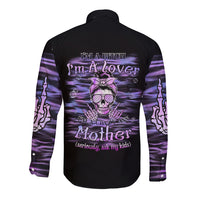 I'm A B I'm A Lover I'm A Crazy Mother Long Sleeve Button Shirt - Wonder Print Shop
