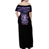 I'm A B I'm A Lover I'm A Crazy Mother Off Shoulder Maxi Dress - Wonder Print Shop