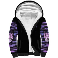 I'm A B I'm A Lover I'm A Crazy Mother Sherpa Hoodie - Wonder Print Shop